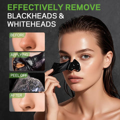 AMOADO charcoal peel-off layer demonstrates easy coverage for thorough pore purification.