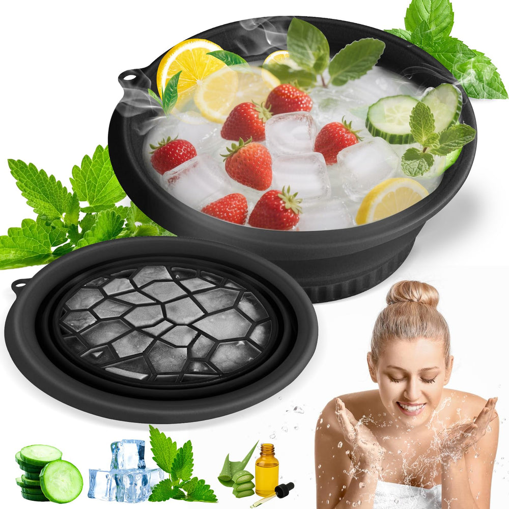 Tazón facial de Amoner U con bandeja integrada para hielo, experiencia en casa