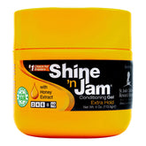AmPro Shine-n-Jam: botella-vertido que sugiere fijación firme sin grasa