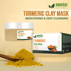 AMVital mascarilla arcilla amarilla, textura sedosa para piel limpia.