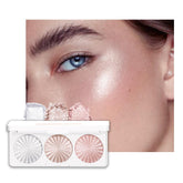 AMY'S DIARY Paleta Trío Brillo Nocturno: realza pómulos y párpados con brillo suave