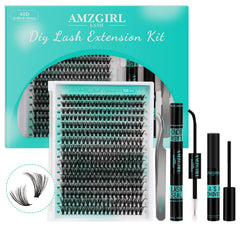 AMZGIRL LASH conjunto 320 piezas, vista cercana de clústeres duraderos para bricolaje