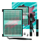 AMZGIRL LASH Manga Clusters Kit with invisible band for natural look