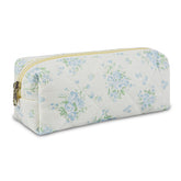 AMZMA bolsa de maquillaje con diseño floral acolchado para guardar cosméticos con estilo