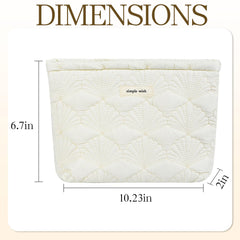 AMZMA bolsa maquillaje espacio grande, ideal para llevar maquillaje, skincare y brochas en viaje.