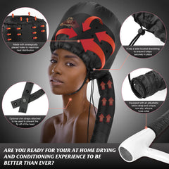 Amzpic bonnet suave para secado del cabello sin fricción.