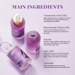 Ingredientes clave del ANAI RUI serum 10% TXA para uniformar tono