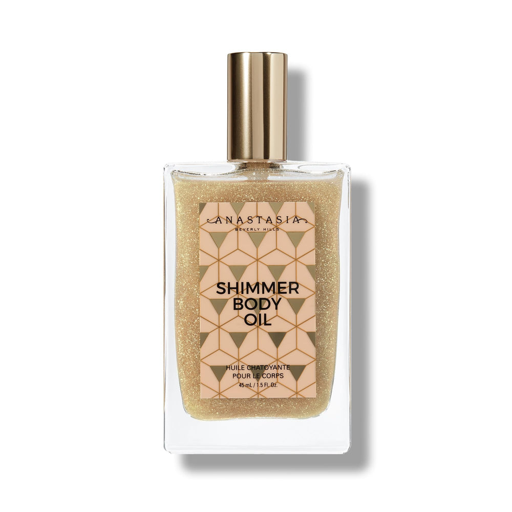 Anastasia Beverly Hills Shimmer Body Oil Gold – bouteille dorée prête à l'application