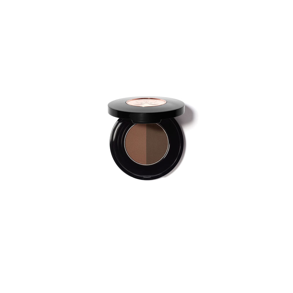 Anastasia Brow Powder Duo Chocolate en compacto, tono perfecto para definir cejas naturalmente.