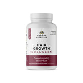 Ancient Nutrition Crecimiento de Cabello y Colágeno, botella, soporte potencial para el ciclo capilar.