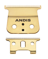 Cuchilla Andis Gold GTX-EXO para detalle preciso en afeitado facial.