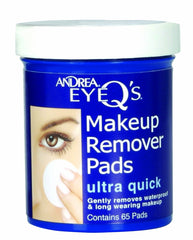 Andrea Eye Q Desmaquillante de ojos en disco, retira maquillaje de larga duración con suavidad.