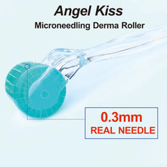 Angel Kiss Derma Roller para cuero cabelludo, mejora la textura capilar con uso regular.