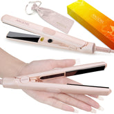 ANGENIL mini plancha cerámica de 0,7 pulgadas para pelo corto, alisado suave perfecto.
