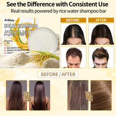 ANKOOY Rice Water Shampoo Bar textura detalle, acabado suave y natural
