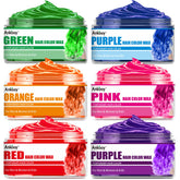 ANKOOY cera para cabello color verde, ideal para looks divertidos en fiestas.