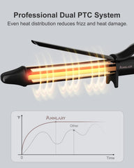 Ocho ajustes de calor con indicador luminoso para adaptar el estilo.