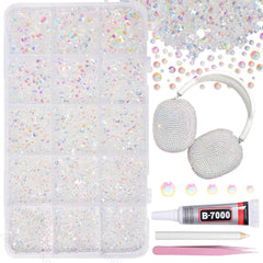 AnoleAir kit de cristales AB, 12000 piezas, para proyectos creativos y bedazzling