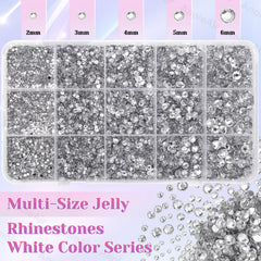 AnoleAir mezcla 2mm-6mm de piedras blancas para múltiples diseños