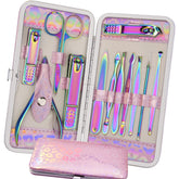ANRUI set-manucura de 12 piezas en acero inoxidable, ideal para uso diario.
