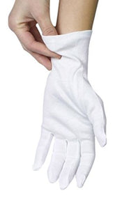 ANSMIO guantes algodón blancos para dormir; ayudan a hidratar manos durante la noche