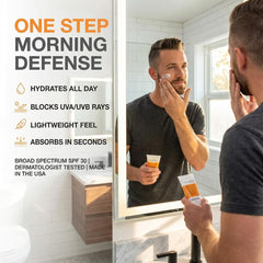 Anthony Crème Jour SPF30 — pompe pratique pour une application rapide et homogène.
