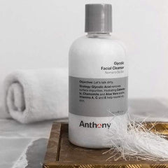 Anthony Glycolic Facial Cleanser: pré-rasage efficace grâce au levage des poils de barbe.