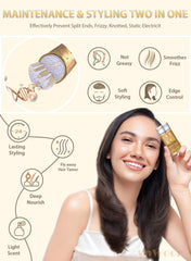 AnWoor barra cera pelo: aplicación fácil para estilizar y controlar el cabello suelto.
