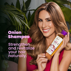 ANYELUZ champú cebolla: control de grasa desde la raíz para cabello fresco