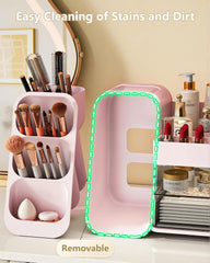 Anylady organizador cuidado piel grande rosa mantiene productos al alcance sin desorden