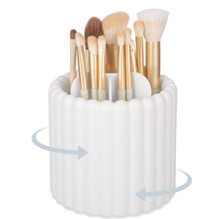 Anyoifax 360 giro brochas maquillaje: organizador práctico para guardar brochas en la mesa.