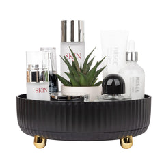 Anyoifax Organizador Cosméticos Giratorio 360 facilita acceso rapido a maquillaje y perfumes.
