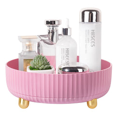 Organizador Anyoifax con giro de 360° para maquillaje y perfume, acceso rápido.