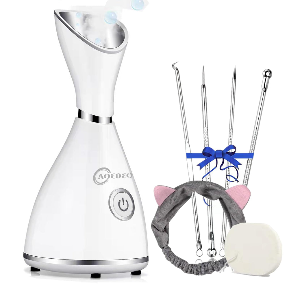 AOEDEO vaporizador nano-iónico para rostro con niebla cálida y limpieza facial.