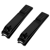 Cortauñas Aogeili con conjunto grande y pequeño negro, cómodo para uñas en casa.