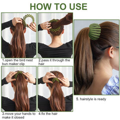 Aokid clip de pelo—creacion-peinado-natural, ideal para coletas rápidas.