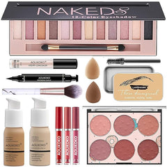 AOLIKOKO kit maquillaje 12 colores: paleta de sombras para looks diarios.