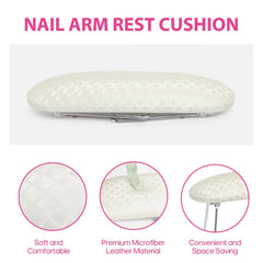 AORAEM soporte cómodo de mano, espuma de alta densidad, reduce fatiga durante la manicura