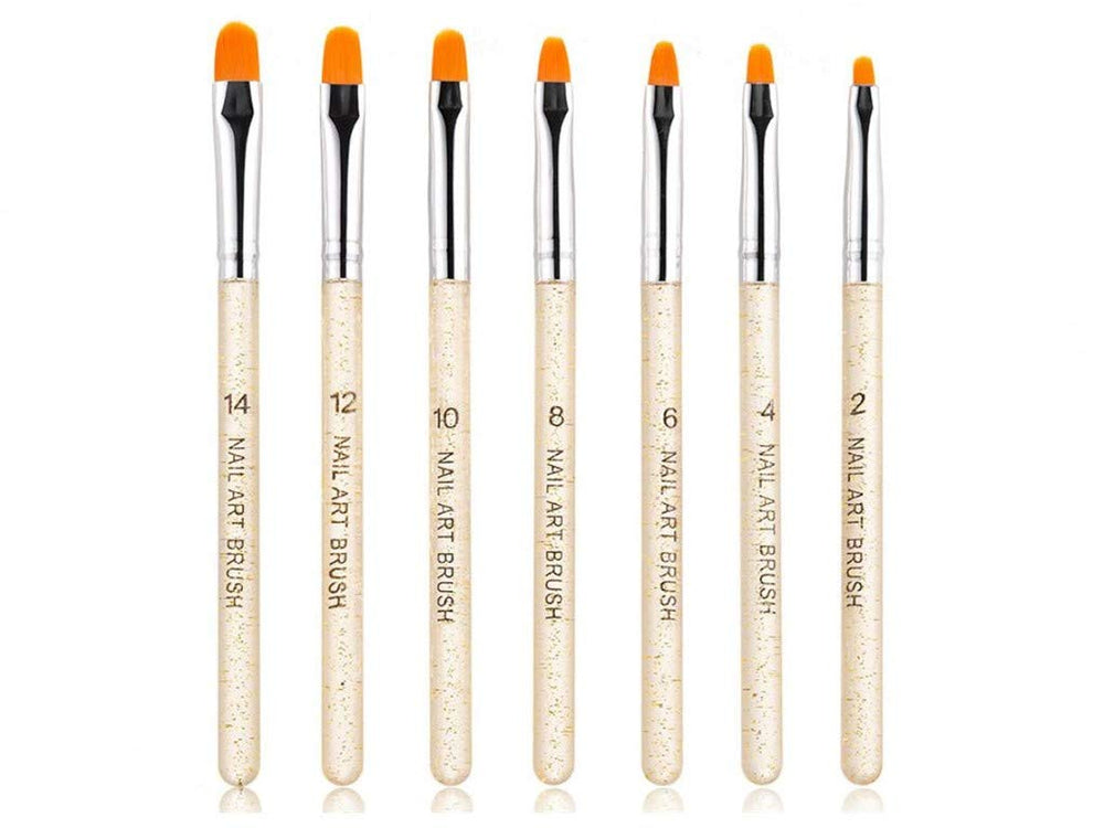 Pinceles UV Gel Aoshang para uñas con acabado preciso y detalle.
