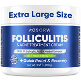 AOSORW crema foliculitis envase compacto para uso diario
