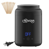 AOWOSA mini calentador de cera en vista frontal, ideal para sesiones rápidas de depilación facial.