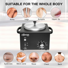 AOWOSA pote de ceras removible para facilitar la limpieza.