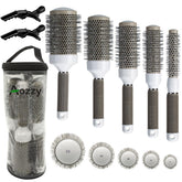 Aozzy brosse ronde 19 mm céramique ionique pour séchage rapide sans frisottis