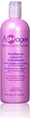 Aphogee ProVitamin Leave-In muestra aplicación suave y crema ligera para peinado sin frizz.