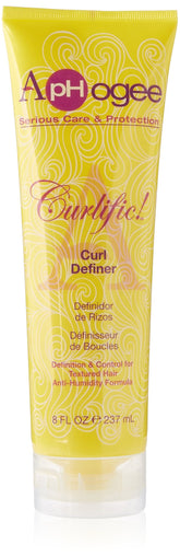 Aphogee Curlific Curl Definer: botella visible para definición de rizos y control del encrespamiento