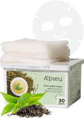 A'PIEU mascarilla de hoja té verde en caja, hidratación suave para piel cansada