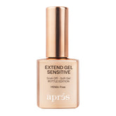 Aprés Extend Gel Sensible, botella de 15 ml, fórmula adecuada para uñas sensibles.