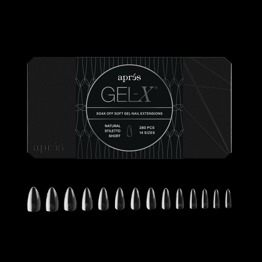 APRÉS Gel-X Stiletto: caja de 280 puntas para un acabado profesional