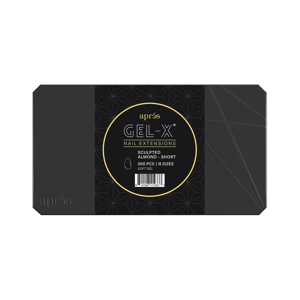 APRÉS Gel-X, caja de puntas de gel esculturadas en almendra para extensiones duraderas y fáciles de aplicar