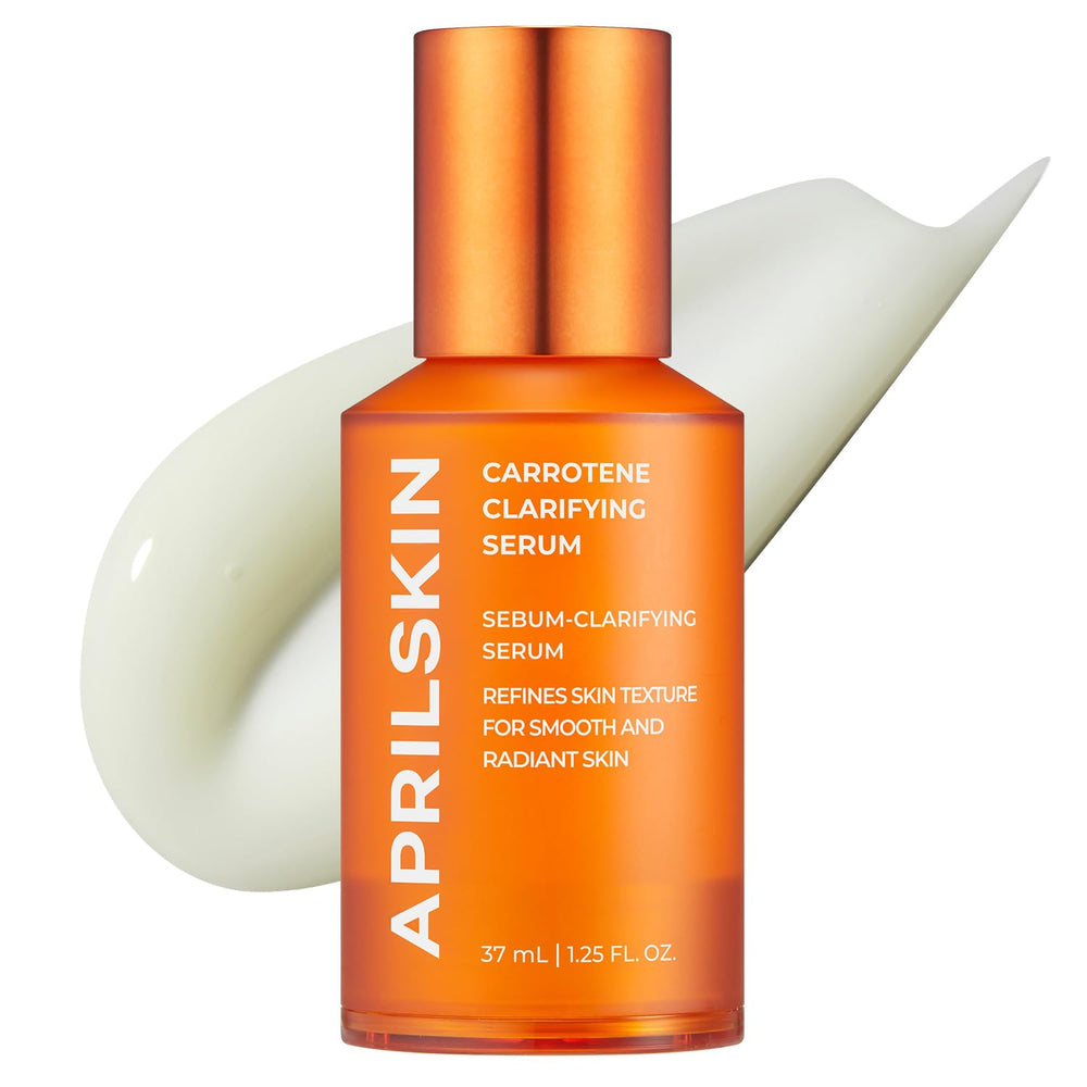 APRILSKIN Carrotene Serum en bote para aplicación suave y calmante.